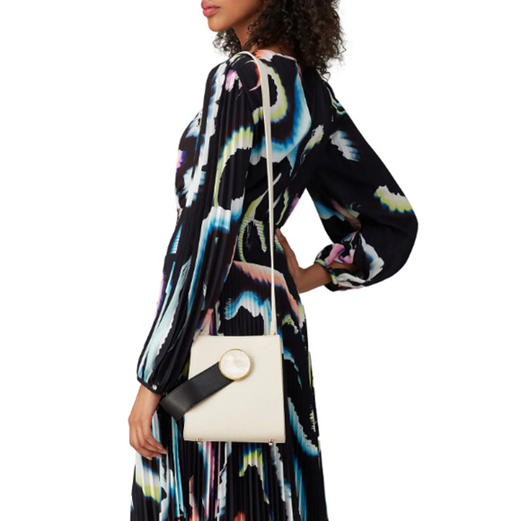 Lizzie Fortunato "Pronto" Textured Leather Top Handle Mini Bag, 7"x7.5"x6"-Cream - Picture 4 of 14